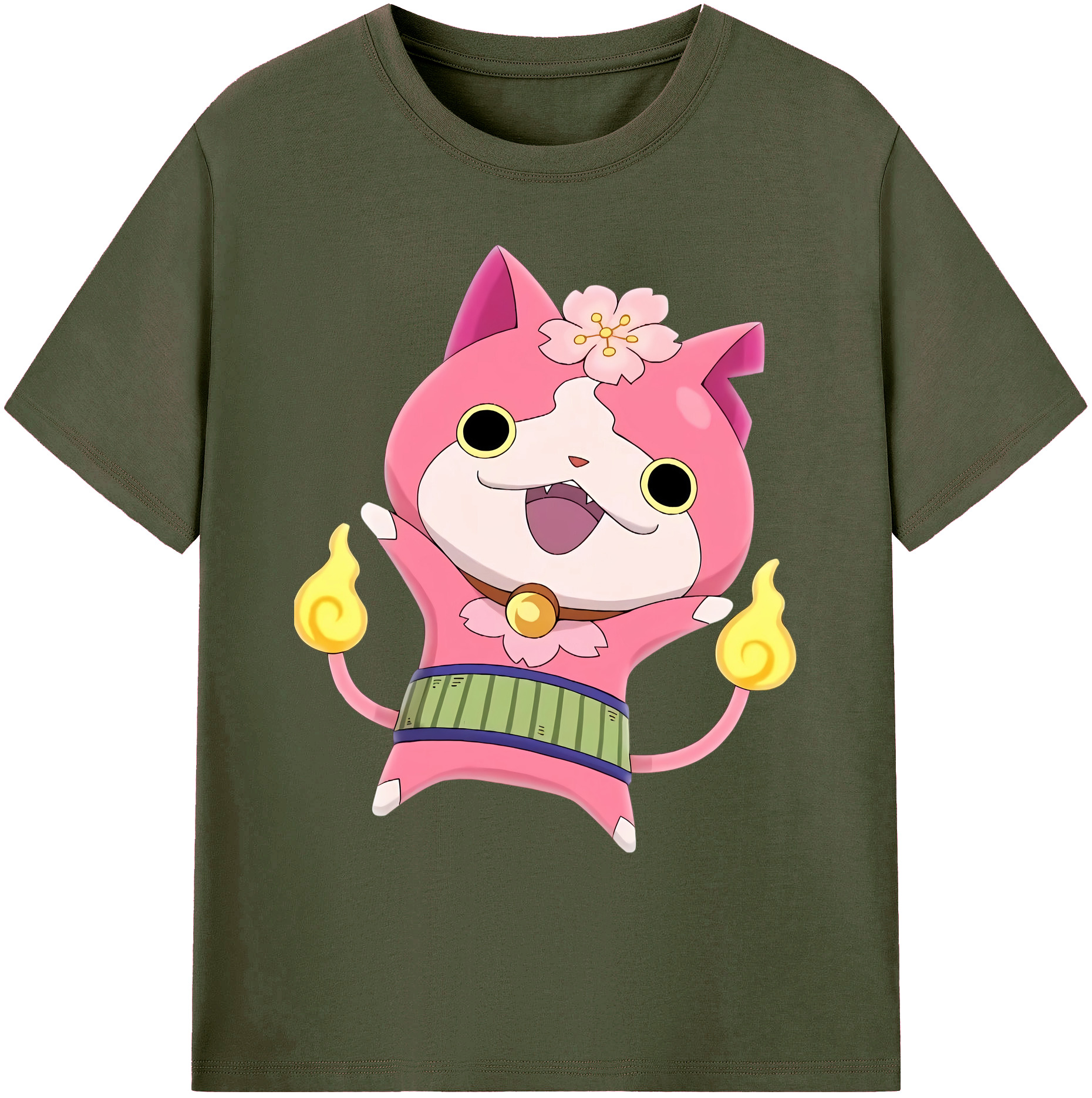 （画像用） 妖怪ウォッチ Yo-kai Watch 綿100％ メンズ半袖Tシャツ｜肌触りやわらか＆通気性